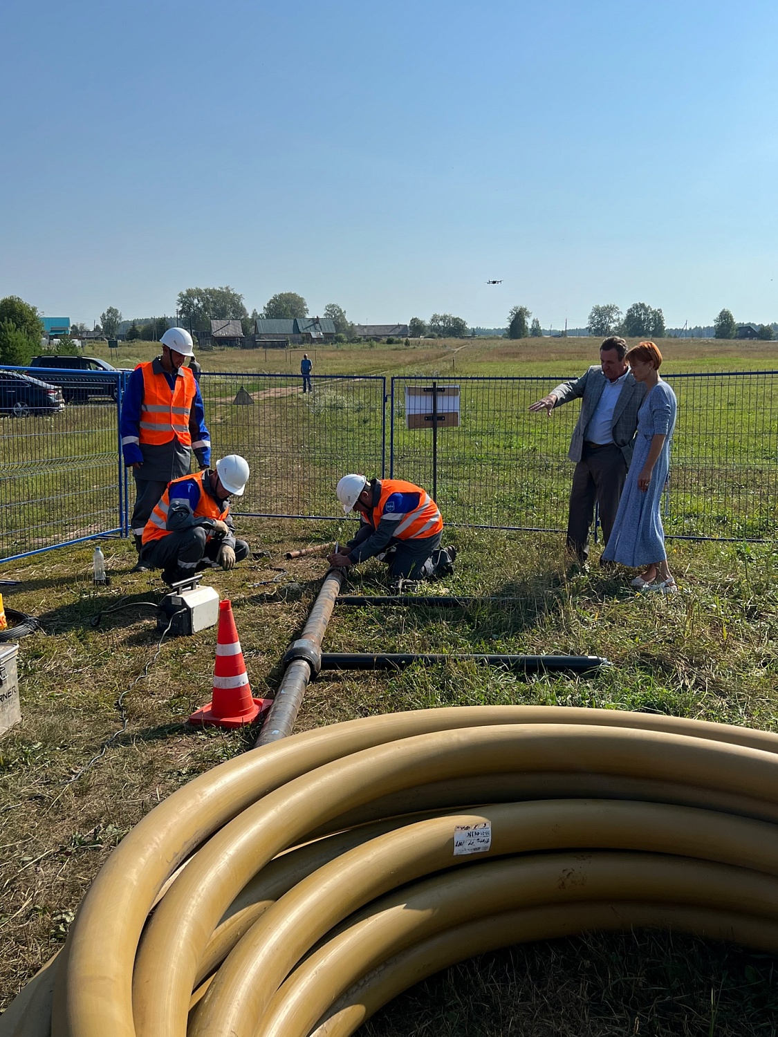 Генеральный директор «Газпром газораспределение Пермь» проинспектировал ход строительства межпоселкового газопровода в Нытвенском районе края